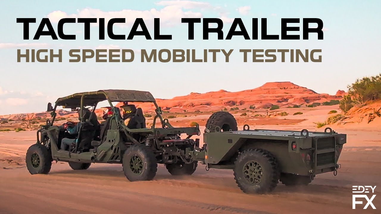 Military Trailer High-Speed Trial | Polaris Alpha + Light Tactical Trailer