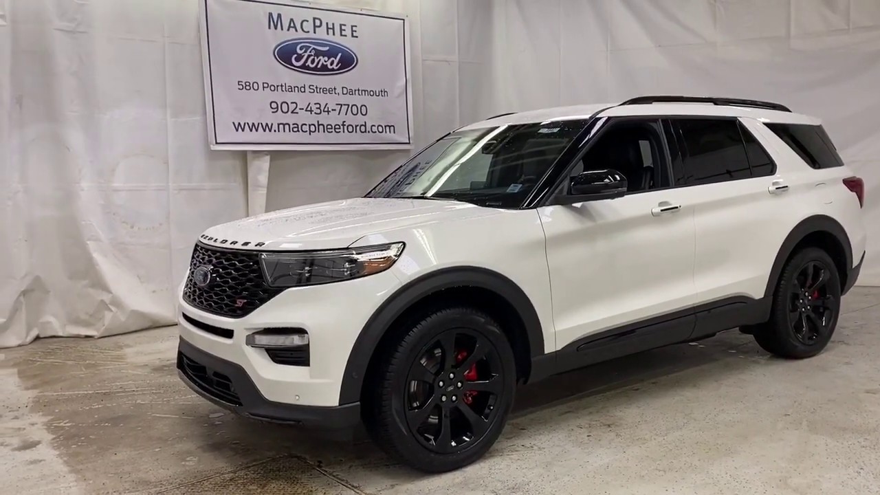 White 2020 Ford Explorer ST Review   - MacPhee Ford