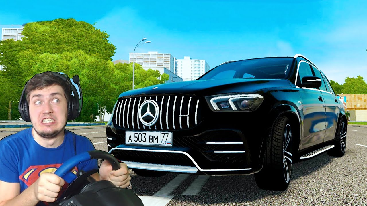 МАЖОР УСТРОИЛСЯ В ТАКСИ - СУМАСШЕДШИЙ ТАКСИСТ НА МЕРИНЕ CITY CAR DRIVING + РУЛЬ