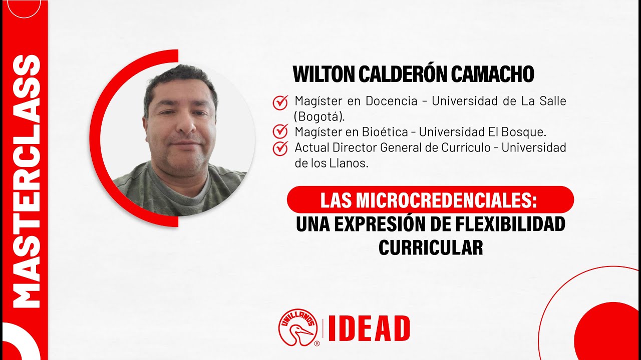 Masterclass -  Microcredenciales - Dir. Curr. Wilton Oracio