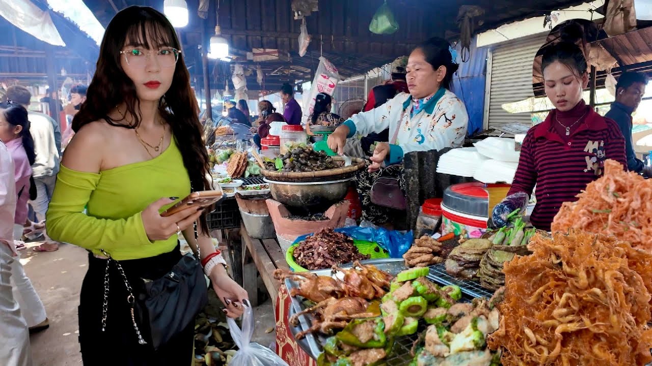 Hidden Gems Cambodian Street Food 2026 - Walking Tour in Countryside Market, Kandal Province