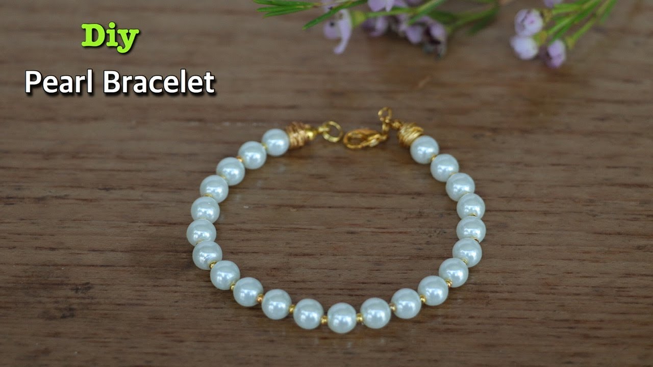 Simple Pearl Bracelet | DIY Bracelet | How To Make Pearl Bracelet | Easy #Diy #PearlBracelet #HowTo