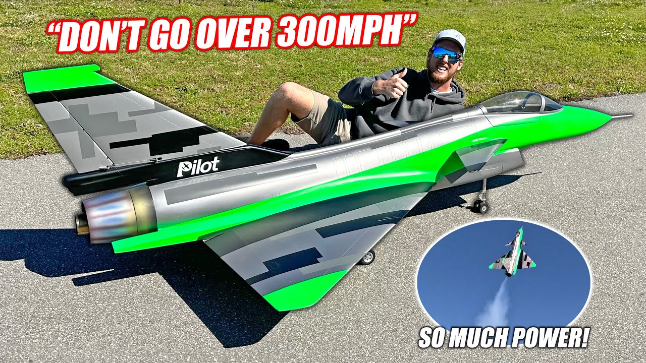 I Bought A GIANT R/C Jet... It’s SCARY Fast!!! (I can barely fly it)