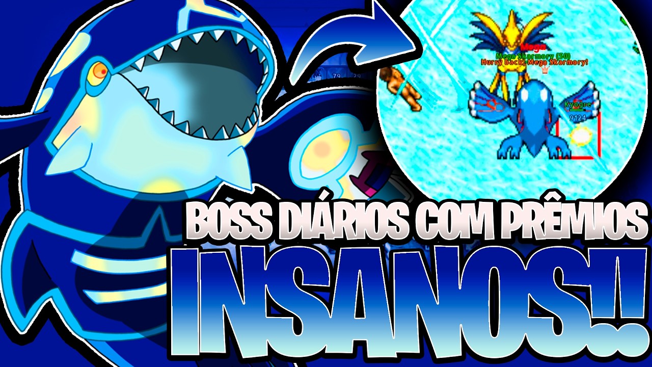 PREMIAÇÕES INSANAS NOS NOVOS BOSSES DIÁRIOS!🤯😍 POKETIBIA MOBILE E PC 2026 POKE MANIA!