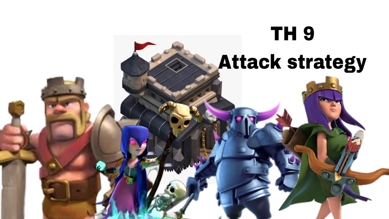 Townhall 9 ground attack strategy in Tamil