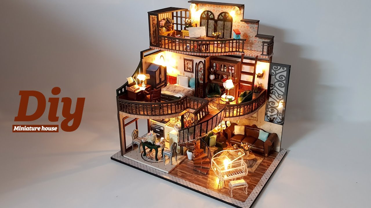 DIY Miniature dollhouse KitㅣDream building pavilionㅣ꿈의 누각ㅣ미니어처하우스ㅣ박소소(soso miniature)