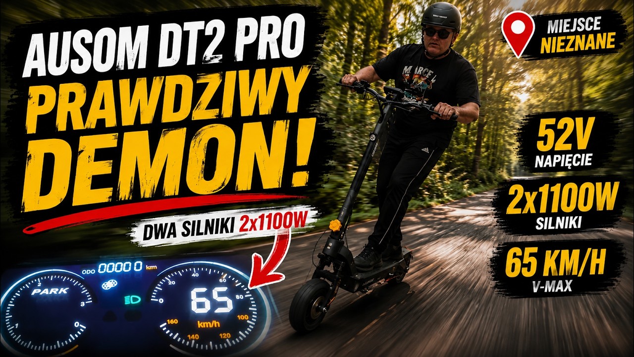 Ausom DT2 Pro - Czy to najlepsza terenowa hulajnoga elektryczna? TEST i RECENZJA