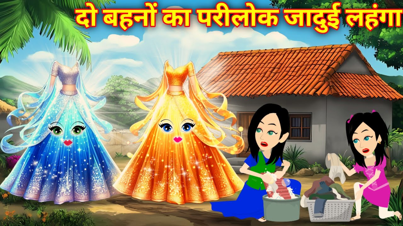 Jadui | दो बहनो का परीलोक का जादुई लहंगा | Jadui Kahani | Pari Ki Kahani | Magical Stories | Cartoon