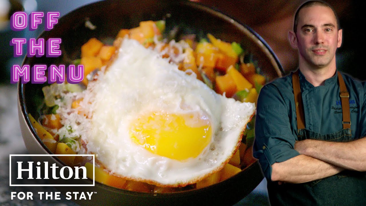 How to make sweet potato hash for a cozy family breakfast | Hilton Off the Menu
