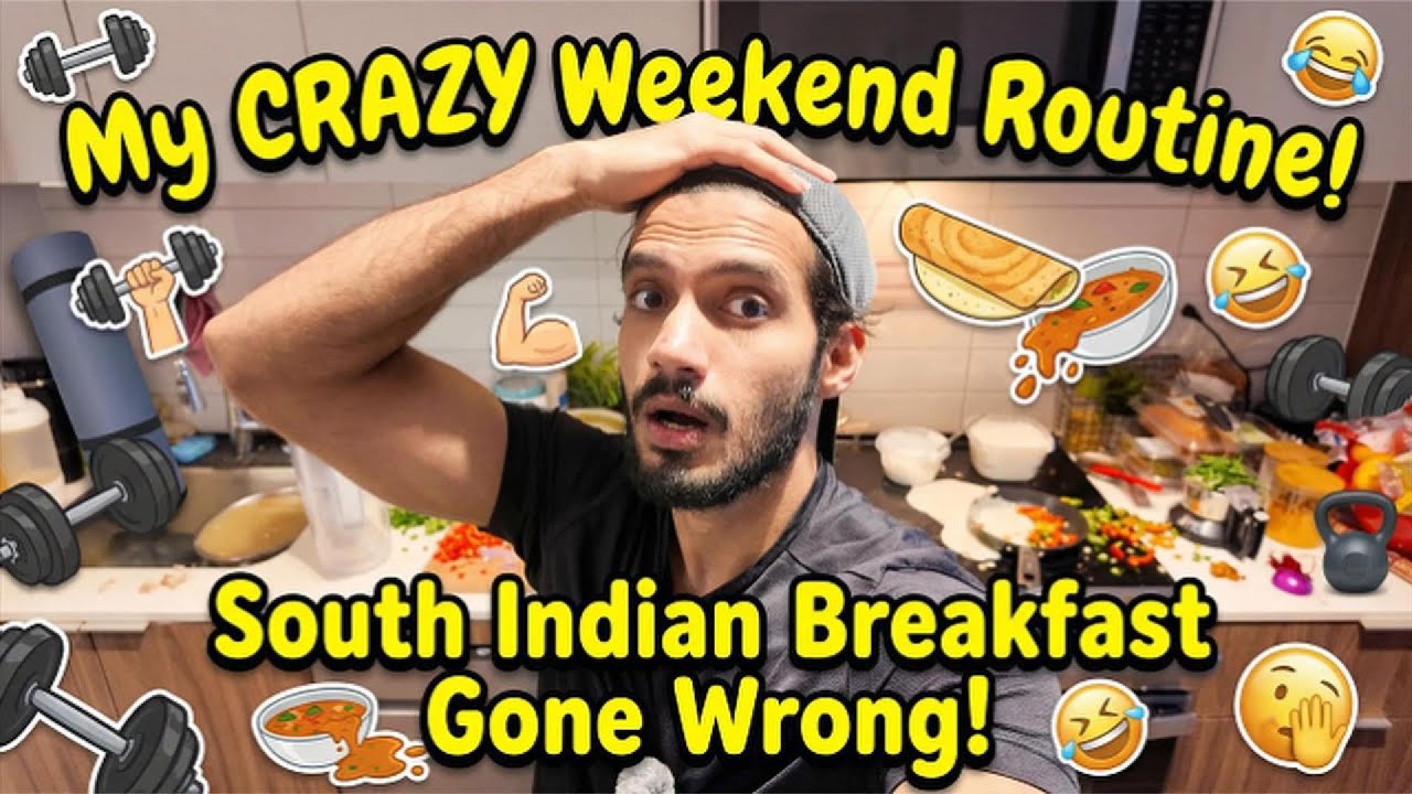 Gym to Dosa | Back Day Workout, Deadlifts & Healthy South Indian Breakfast Vlog|Hyderabadi in Canada