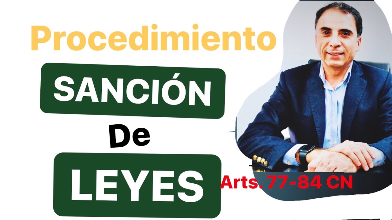PODER LEGISLATIVO. SANCIÓN DE LEYES. Art. 77-84 Constitución Nacional. Derecho Constitucional