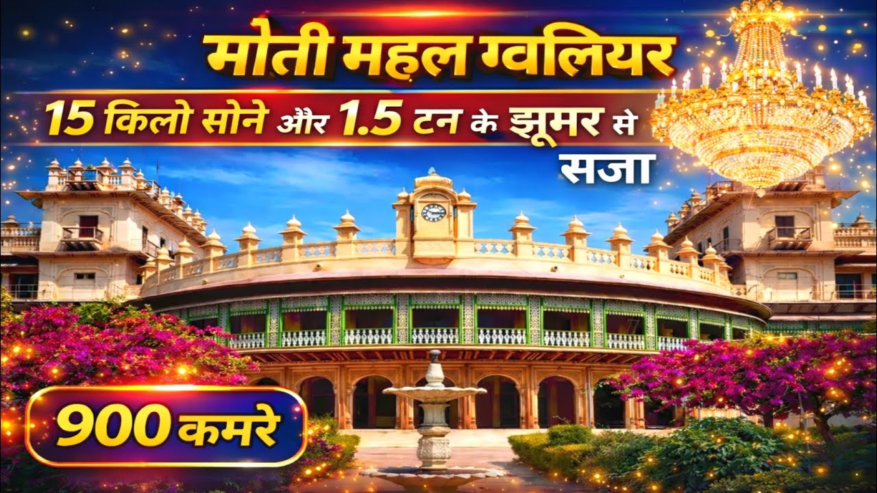 15 किलो सोने से सजा ग्वालियर की शान मोती महल |Gwalior's pride 'Moti Mahal' decorated with 15 kg gold