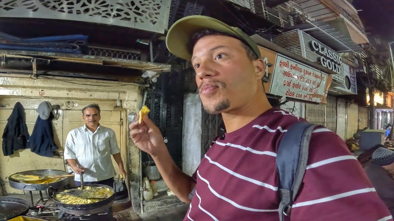 جولة أكل شوارع ليلية في مدينة أحمدآباد 🇮🇳