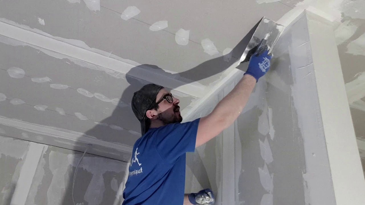 Kurtband / Ecke Spachteln / Hausbau / Okal Haus Technikfertig / DIYManu / Bautagebuch