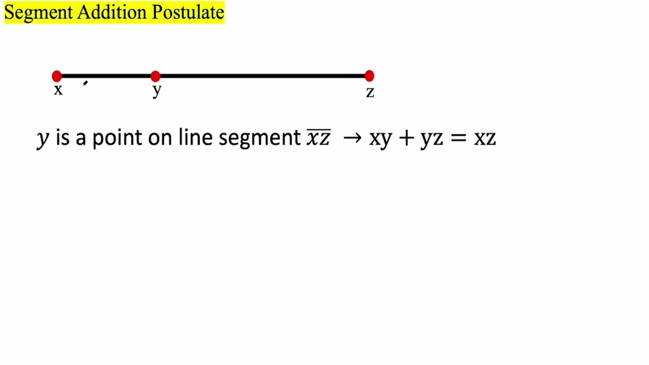 Segment Addition Postulate
