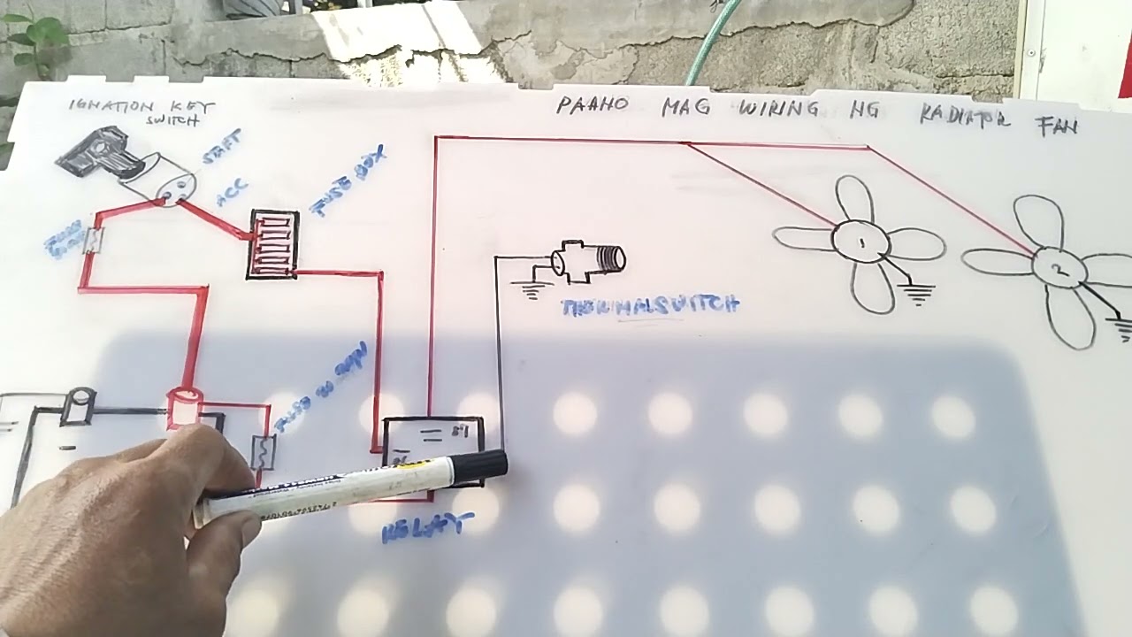 paano mag wiring ng radiator fan /na hindi na deritso mag automatic o standard