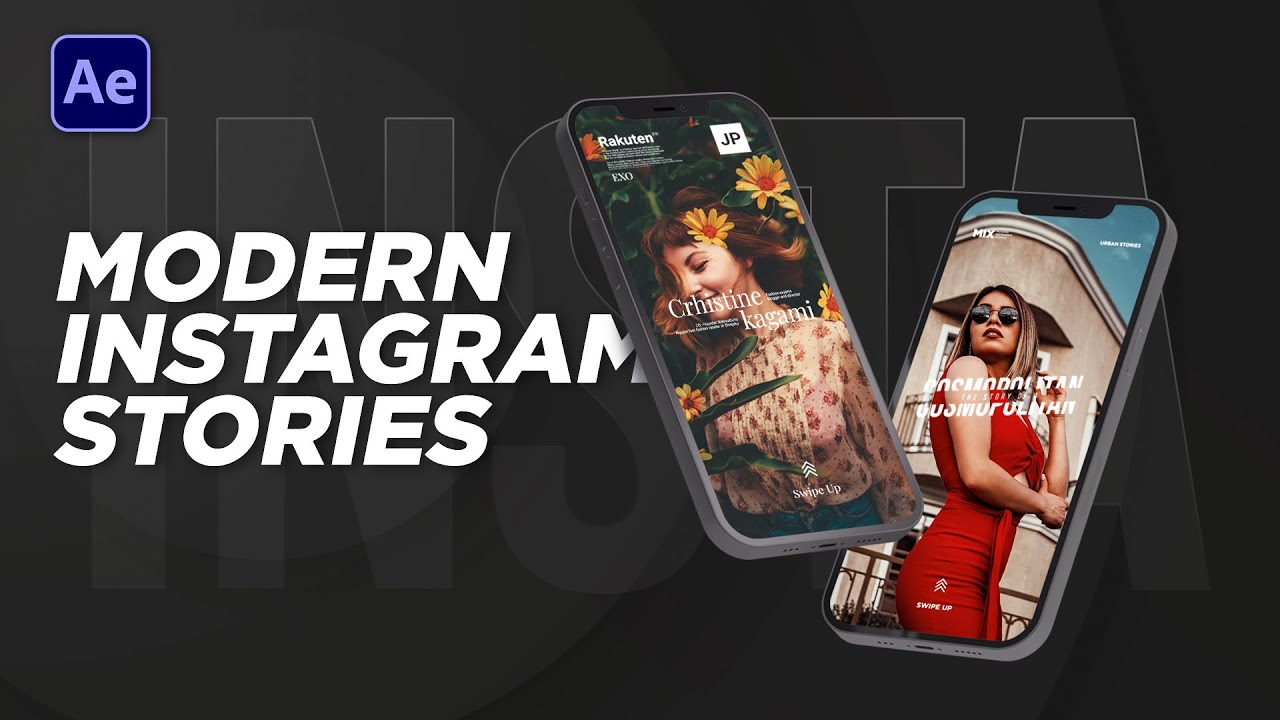 Современные истории Instagram в After Effects | Урок №8
