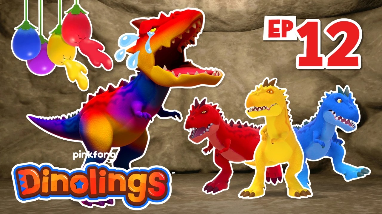 [✨EP12] Pop the Colorful Balloons | Learn Colors | Season 2 | Dinolings: Pinkfong Dinosaurs for Kids