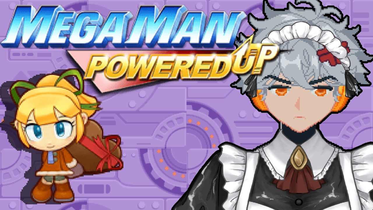 Happy Valentines Day 【Mega Man Powered Up, Hard Mode, Roll Only, and I'm in a Maid Dress】