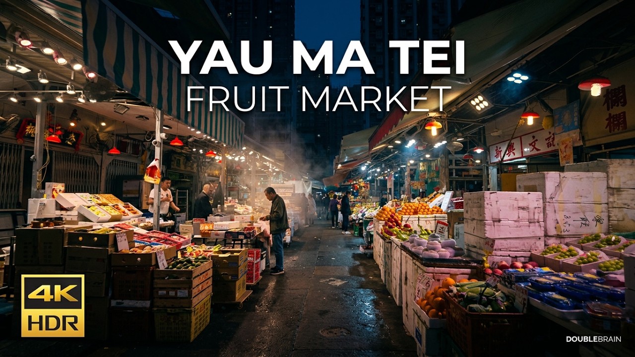 No Music. No Talking. Just Hong Kong. 🇭🇰 Yau Ma Tei → Jordan | 4K60 HDR 🎧