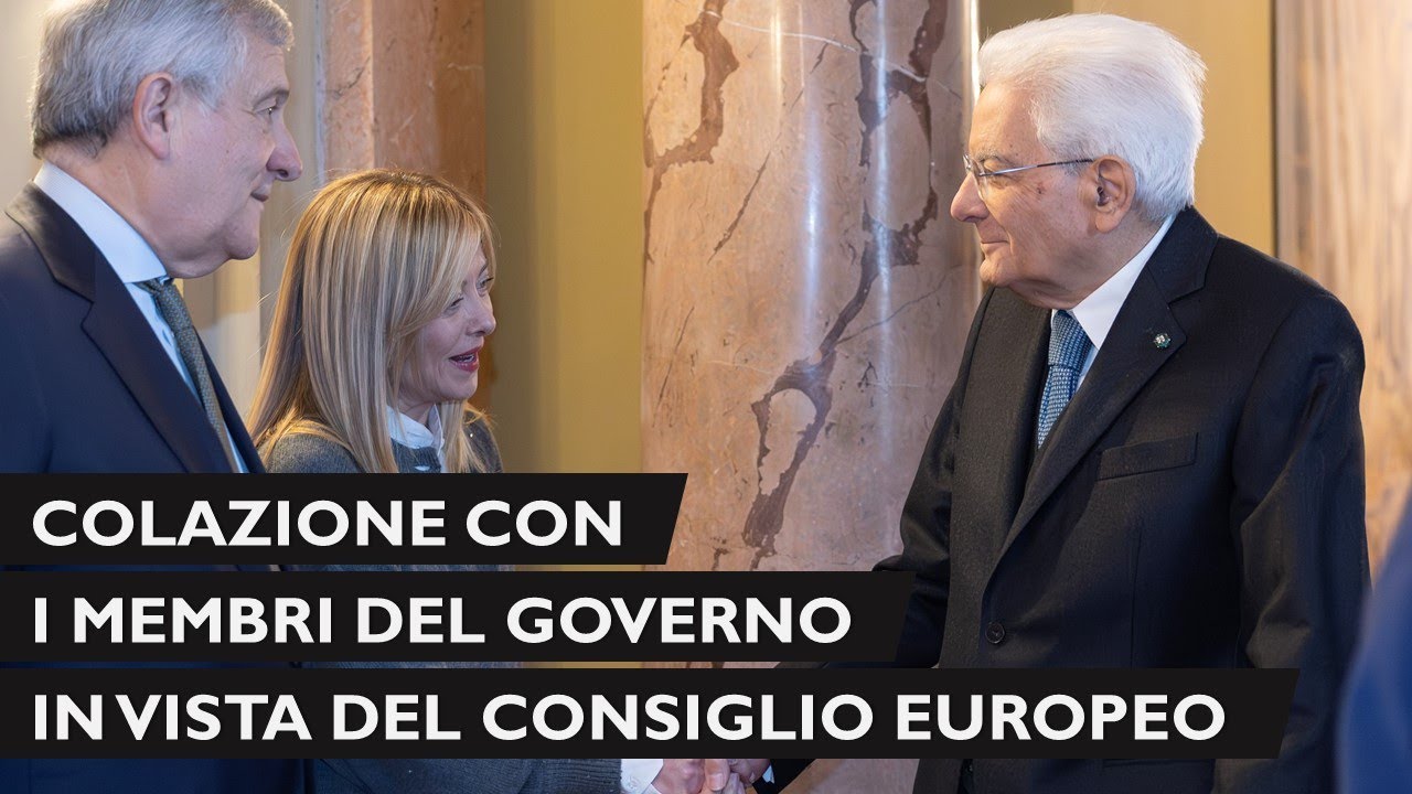 Mattarella incontra i membri del Governo in vista del Consiglio Europeo
