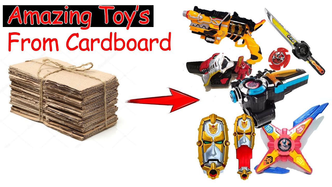 Kardus Bekas Bisa Jadi Mainan Keren - Used cardboard can be a cool toys - [Kompilasi 2 Power Ranger]