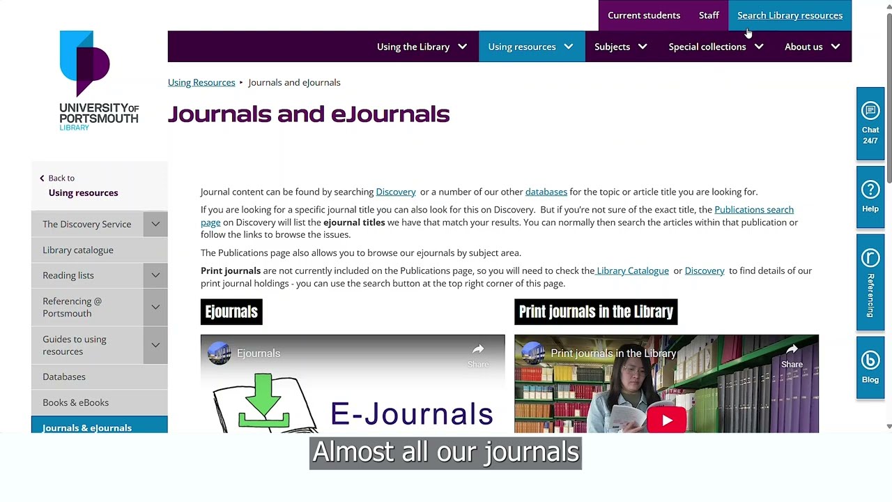 Ejournals