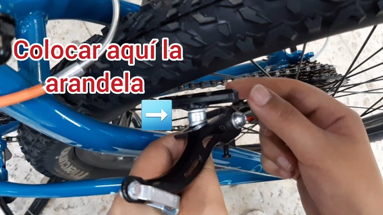 Frenos V-Brake como  usar  una arandela a lado de la zapata de freno