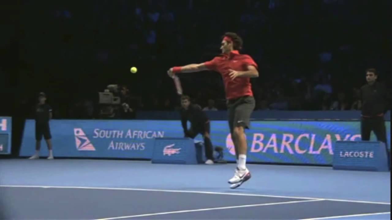 Roger Federer - Super Slow Motion Forehand