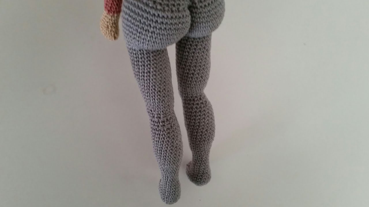 Realistic crochet doll body / legs