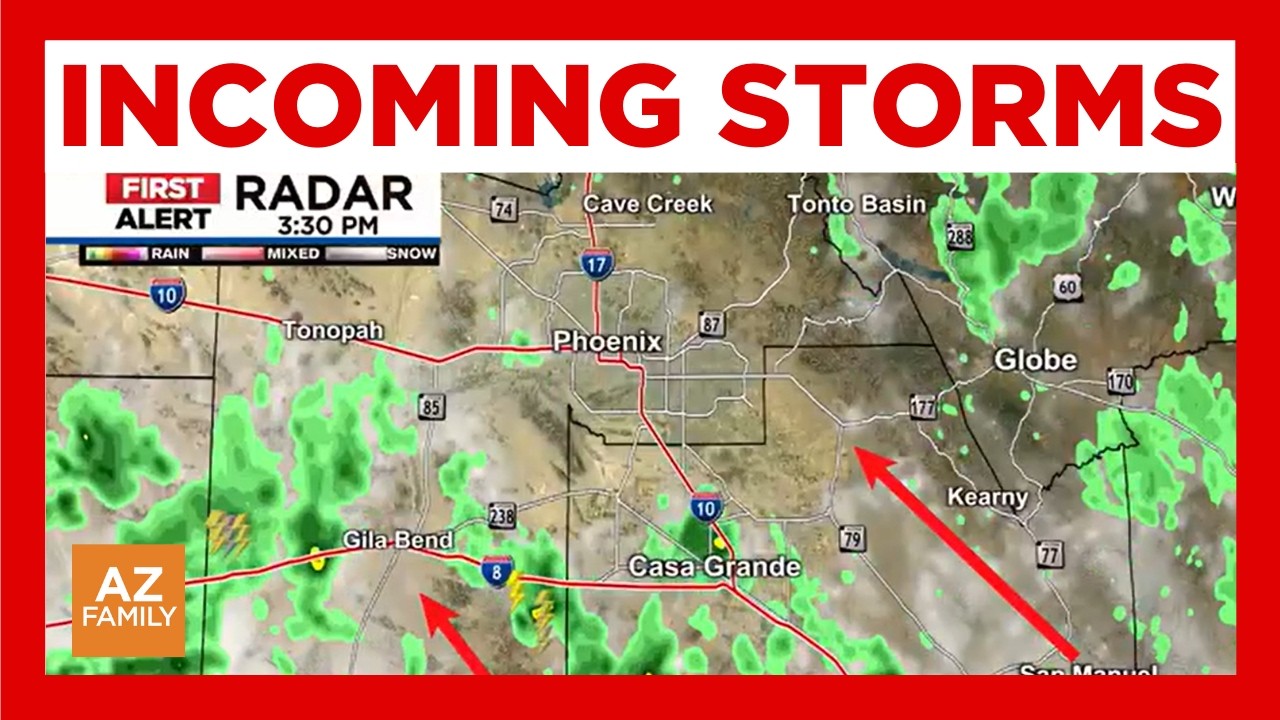 Thunderstorm chances in store as system arrives in Arizona