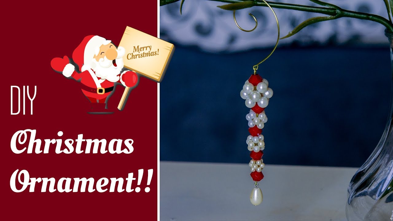DIY super easy Christmas ornaments | Christmas Crafts for room recor | Beads art\vineeta mishra