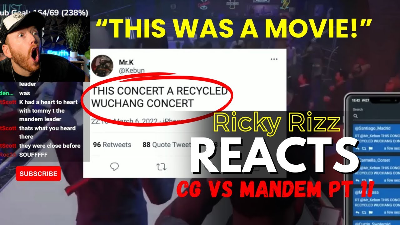 Ricky Rizz Reacts to CG vs Mandem PT 1! 😱 