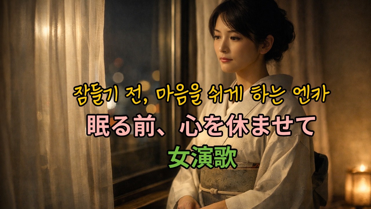 잠들기 전, 마음을 쉬게 하는 여자 엔카   眠る前に心を休ませる 女演歌