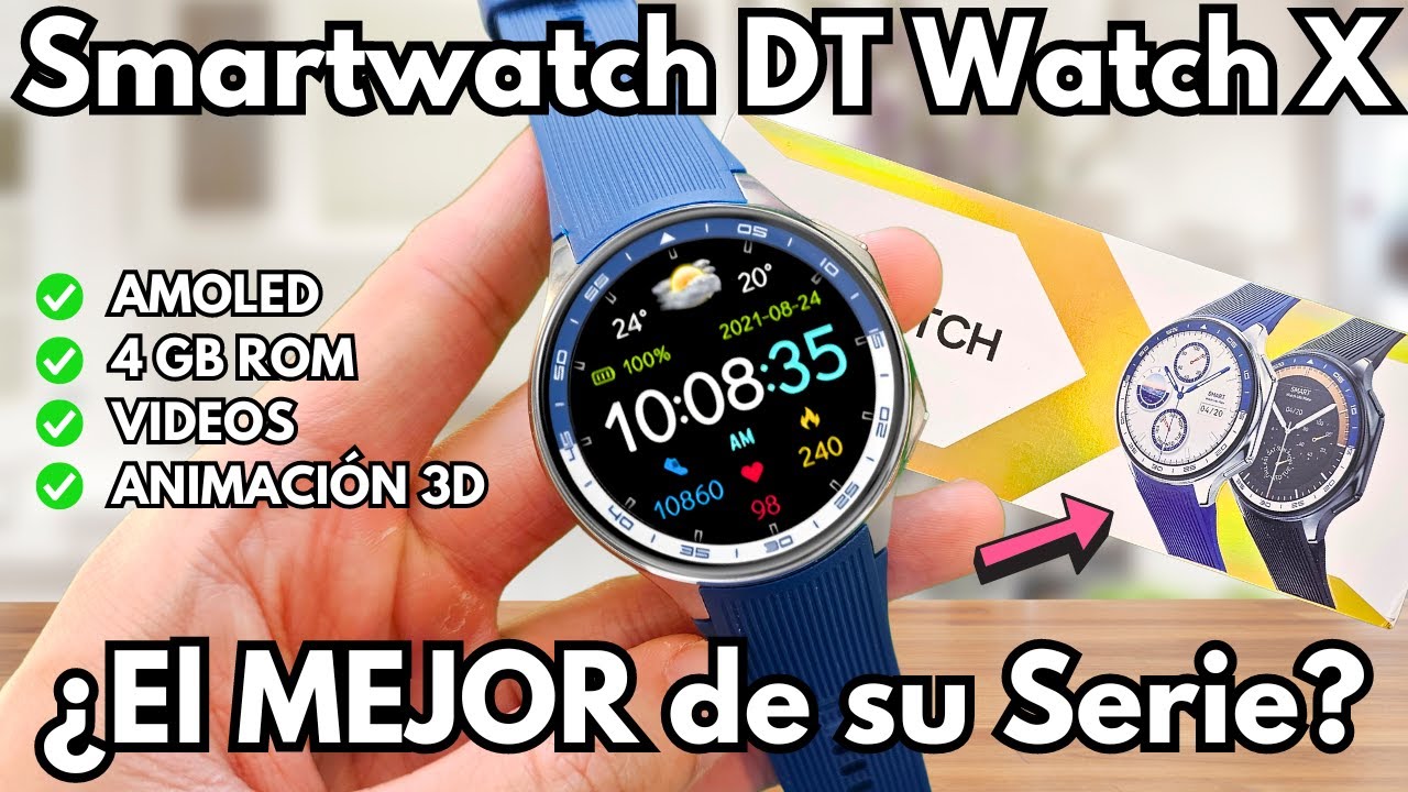 Smartwatch DT WATCH X 💥 ¡Efectos 3D y 4 GB de Memoria! Review COMPLETA