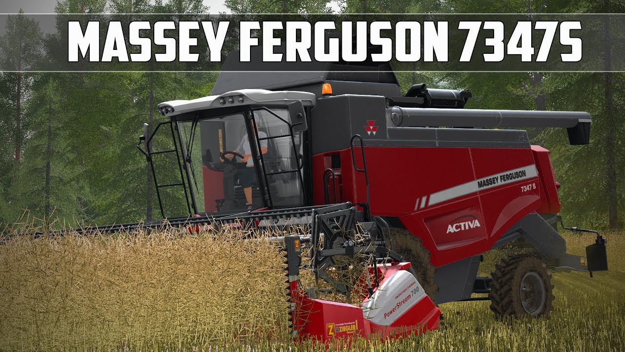 Farming Simulator 17 | Massey Ferguson 7347S + Rostselmash Power Stream 700