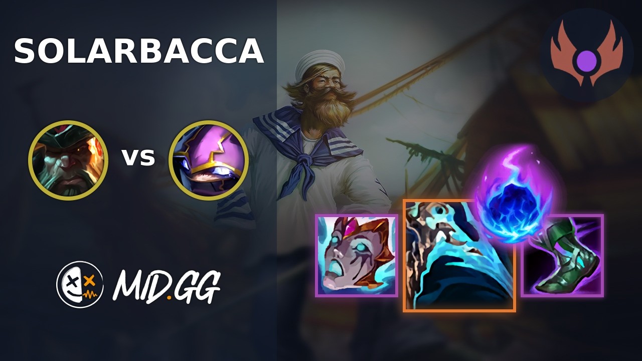 MID.GG: [ solarbacca ] Gangplank TOP vs Kennen | NA MASTER | LOL Season 2026