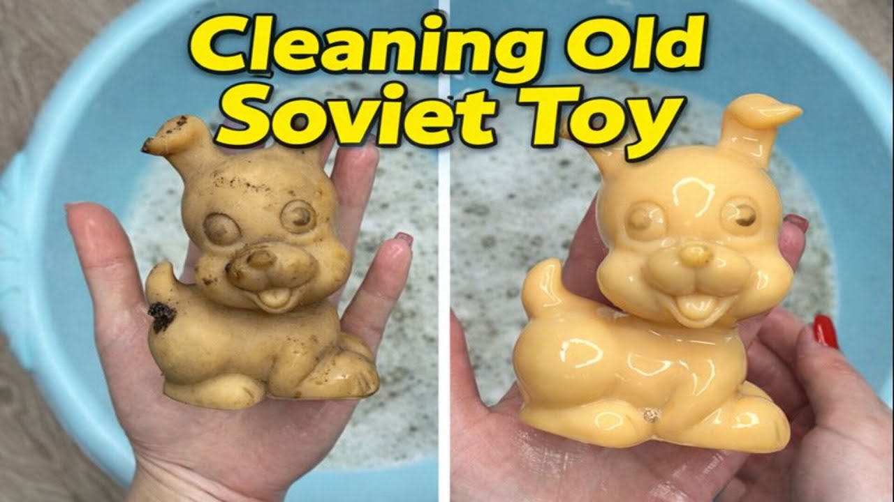 Cleaning a Dirty Old Soviet Toy 🧼 Satisfying Before & After 😳 #cleaning #satisfying