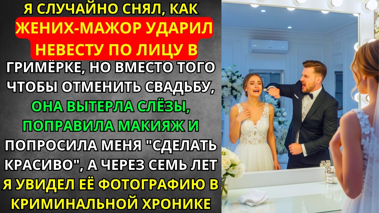 ЖЕНИХ-МАЖОР УДАРИЛ НЕВЕСТУ в гримёрке. Она ТЕРПЕЛА ради МЕСТИ, о которой я узнал из ХРОНИКИ