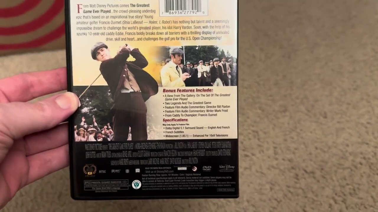 The Greatest Game Ever Played DVD Overview