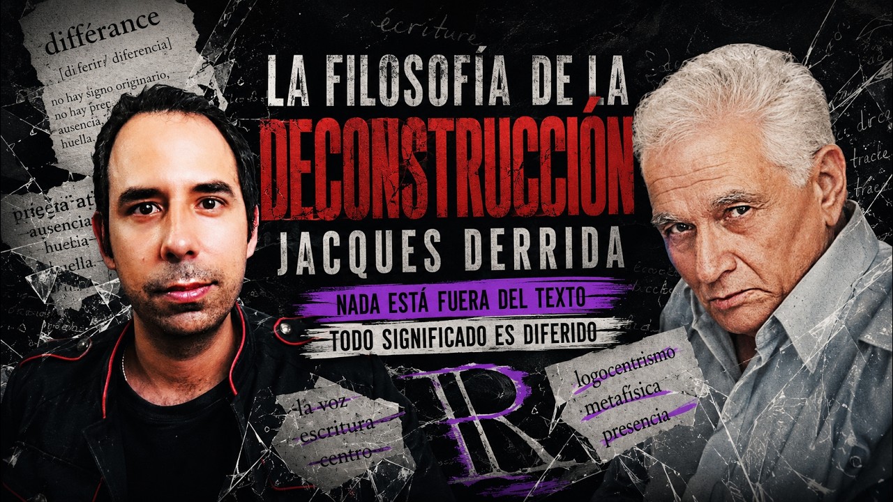 DERRIDA 🔴 ¿Qué es la DECONSTRUCCIÓN en FILOSOFÍA?