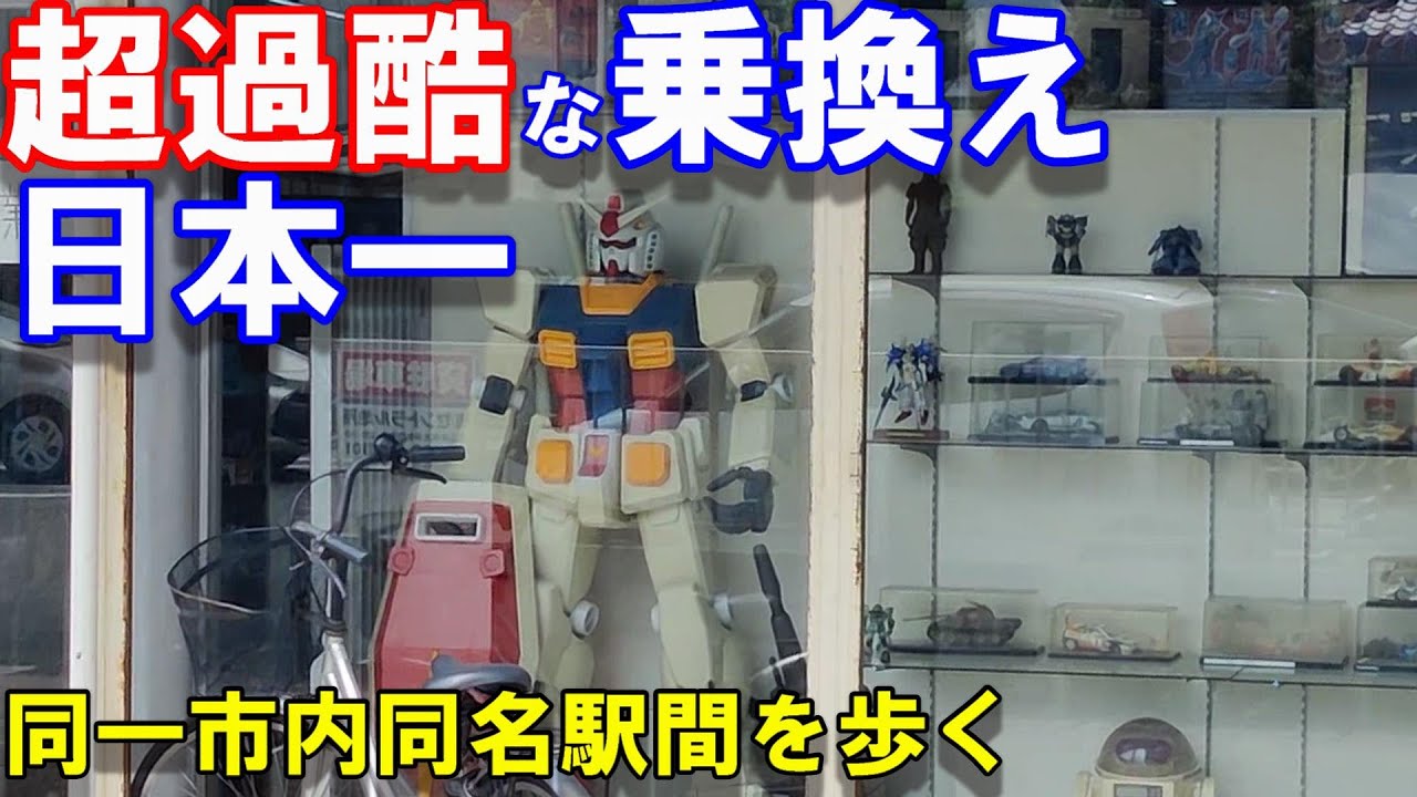 同一市内【同名駅乗換え】【日本一】もはやこれは【気絶】レベル!!