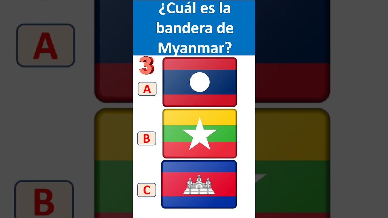 Cual es la bandera de Myanmar
