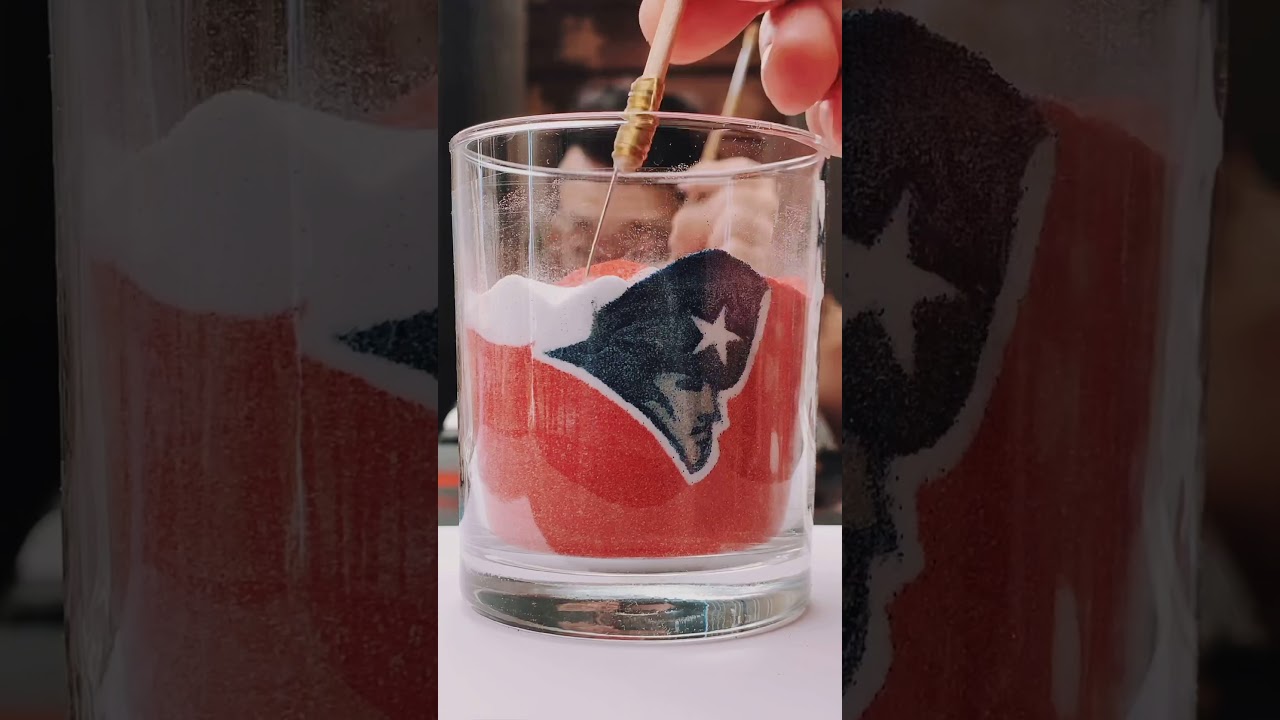 New England Patriots Sand Art