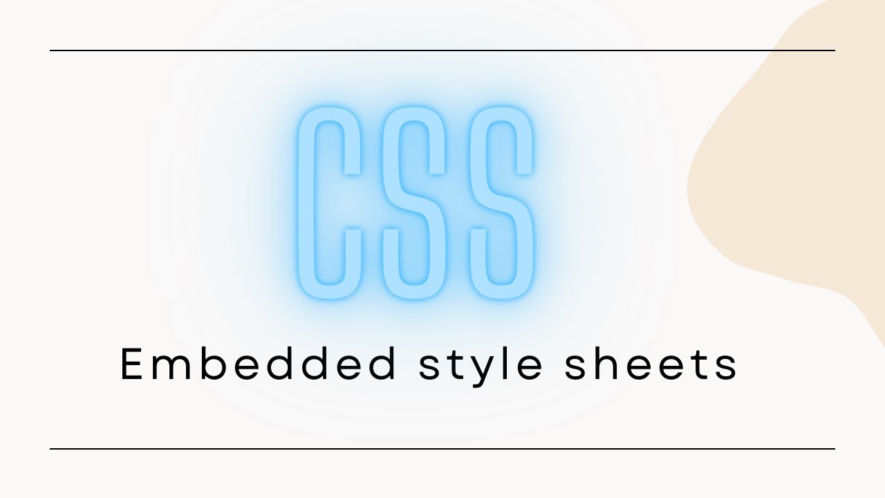 Embedded style sheet