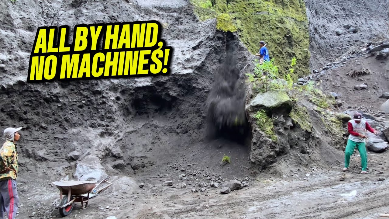 How Sand Is Still Mined by Hand on Dangerous Cliffs