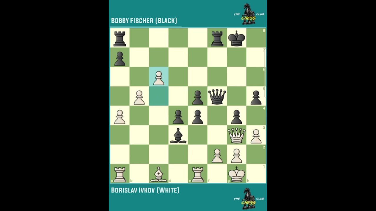Borislav Ivkov vs Bobby Fischer ◉ It Chess Event ‖ Rovinj/Zagreb → Croatia (1970)