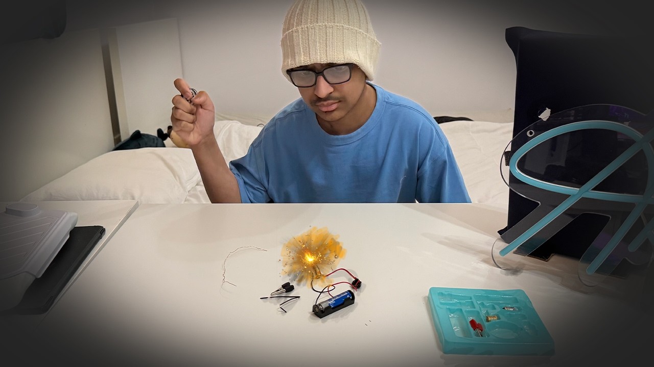 Making the first light bulb