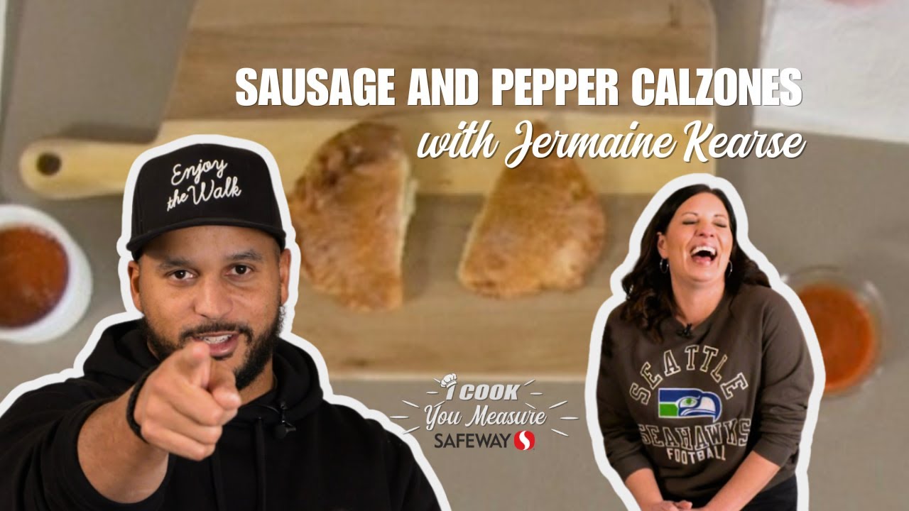 Sausage and Pepper Calzones with Jermaine Kearse I I Cook, You Measure