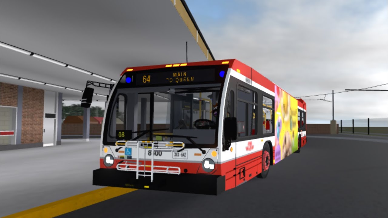 Roblox Toronto Transit Commission Ride on the 64 Main From Queen Street to Main Street #8400